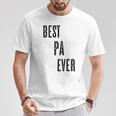 Best Pa Ever Cute Adults Papa Dad Grandpa Raglan T-Shirt Lustige Geschenke