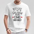 Beste Oma Alles Gute Zum Geburtstag Tollste Omi Grandkel S T-Shirt Lustige Geschenke