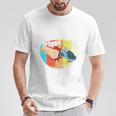 Bester Budgie Papa Bird Pet Budgie T-Shirt Lustige Geschenke