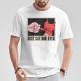 Bester Katzen Papa Tierliebe Raglan T-Shirt Lustige Geschenke