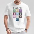 Birthday Party Girl Retro First Name Taylor Personalized T-Shirt Unique Gifts