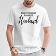 Boyfriend Fiancé Husband Just Married Wedding Matching T-Shirt Personalized Gifts
