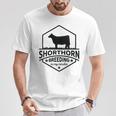 Breeding Cow Breakling Limits Breeder Shorthorn Cattle T-Shirt Unique Gifts