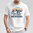 Browning Montana Vintage Hiking Bison Nature T-Shirt Unique Gifts