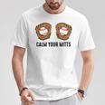 Calm Your Mitts Baseball Player Game Day Sports Lover T-Shirt Unique Gifts