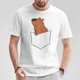 Capibara Lindo Capibara Divertido Camiseta unisex Regalos divertidos