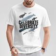 Celebrar La Diversidad Tipos De Regalos De Ballenas Para Los Amantes De Las Ballenas Camiseta unisex Regalos divertidos