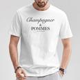 Champagner & Pommes X Livelife Liebe Champagne Frites Love T-Shirt Lustige Geschenke