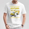 Children's Achtung Ich Bin 3 Jahre Digger 3Rd Birthday T-Shirt Lustige Geschenke