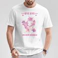 Children's Bye Bye Kindergarten Ich Glitzer In Der Schule Cute Unicorn T-Shirt Lustige Geschenke