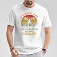 Crossfit Dad Regular Dad But Much Cool Vintage Sunset T-Shirt Unique Gifts