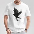 Cuervo Pájaro Cuervo Tatuaje Camiseta unisex Regalos divertidos