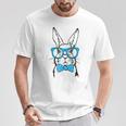 Cute Rabbit Bunny Face Glasses Bow Tie Happy Easter Day Boys T-Shirt Funny Gifts