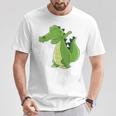Dabbing Crocodile Dabbendes Crocodile T-Shirt Lustige Geschenke