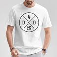 Dad 25 Werdenderater 2025 Papa Est 2025 Papa 2025 T-Shirt Lustige Geschenke