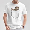 De Nutria De Bolsillo Como Una Nutria Dulce Camiseta unisex Regalos divertidos