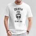 Death To My 20'S Death To 20S Party30S Skull Skeleton T-Shirt Unique Gifts
