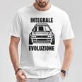 Delta Integrale Evoluzione Rally Auto White S T-Shirt Lustige Geschenke