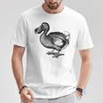 Dodo Bird Vintage Print T-Shirt Unique Gifts
