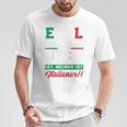 Egal Wie Cool Dein Papa Ist Meiner Ist Italiener Italien Raglan T-Shirt Lustige Geschenke