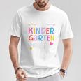 Erster Tag in Kita T-Shirt für Kinder, Bin Jetzt Kindergartenkind Schwarz Lustige Geschenke