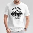 Familie Wildlife Camping Papa Natur Lustiger Spruch T-Shirt Lustige Geschenke