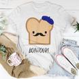 French Cute Kawaii Toast Francophile Food T-Shirt Unique Gifts