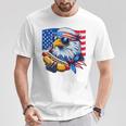 Bald Eagle Hotdog American Flag 4Th Of July Patriotic T-Shirt Unique Gifts