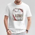 Baseball Auntie Vintage Leopard Baseball Pride T-Shirt Unique Gifts