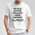 Gegen Rassismus No Racism Human T-Shirt Lustige Geschenke