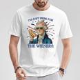 George Washington Hot Dog Just Here For The Wieners T-Shirt Unique Gifts
