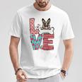 German Shepherd Valentines Day Heart Dog Lover T-Shirt Unique Gifts