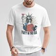 Girl Party In The Usa Cocktail Statue Of Liberty T-Shirt Personalized Gifts