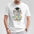Goodbye Elementary Next Stop Middle School Groovy Graduation T-Shirt Unique Gifts