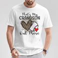 Grandma Grandpa Baseball That's My Grandson Out There T-Shirt Unique Gifts