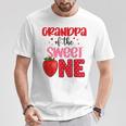 Grandpa Of The Sweet One Strawberry Birthday Family Party T-Shirt Personalized Gifts