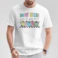 Groovy Donut Stress Just Do Your Best Retro Teacher Test Day T-Shirt Unique Gifts