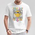 Groovy Field Day Vibes Hippie Face Happy Field Day 2024 T-Shirt Unique Gifts