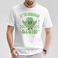 Groovy Let The Shenanigans Begin St Patricks Day Lucky T-Shirt Unique Gifts