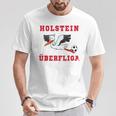 Holstein Fußball Kicken Fan Kiel Stadion Blau Weiss T-Shirt Lustige Geschenke