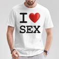 Humoristique Avec Inscription I Love Sex T-Shirt Cadeaux drôles