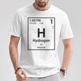 Hydrogen Element Blue T-Shirt Lustige Geschenke
