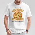Ich Bin Der Legendary Pizza Baker Der Weltbeste Pizzabäcker T-Shirt Lustige Geschenke