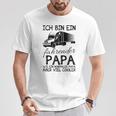 Ich Bin Ein Lkw Fahrender Papa Wie Ein Normaler Papaater Kapuzenjacke T-Shirt Lustige Geschenke