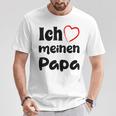 Ich Liebe Meinen Papa Trag Es Zumatertag T-Shirt Lustige Geschenke