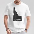 Idaho Roots State Map Home Love Pride T-Shirt Unique Gifts