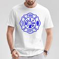 International Firefighters Day Fire Department Maltese Cross T-Shirt Unique Gifts