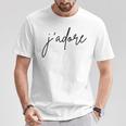 J'adore French Words T-Shirt Unique Gifts