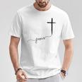 Jésus Avec Croix Chrétienne T-Shirt Cadeaux drôles