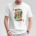 Jeu De Cartes De Poker En Forme De Cœur Roi Pour Déguisement De Carnaval T-Shirt Cadeaux drôles